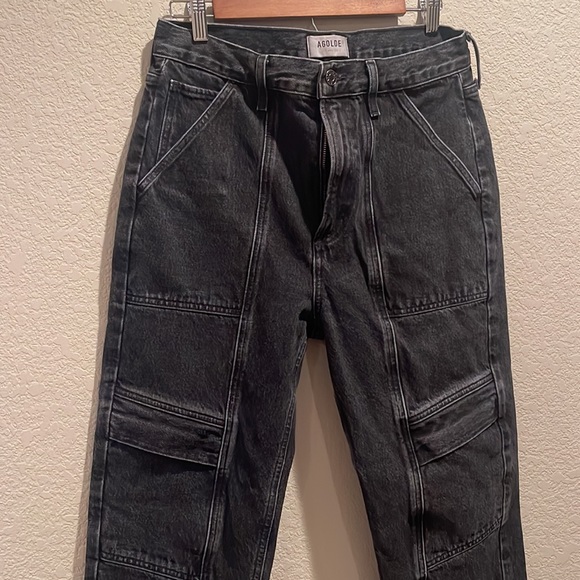 Agolde Black Cooper Cargo Jeans - Picture 6 of 6